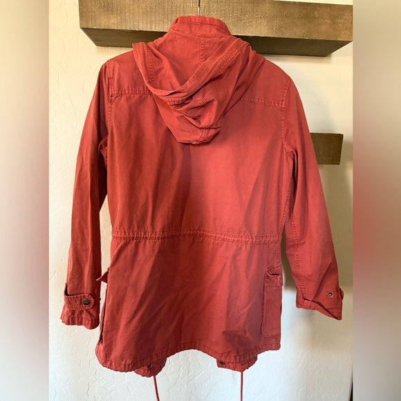 BNCI Blanc Noir|Burnt orange canvas utility jacket,long line•••Size medium - Picture 4 of 10